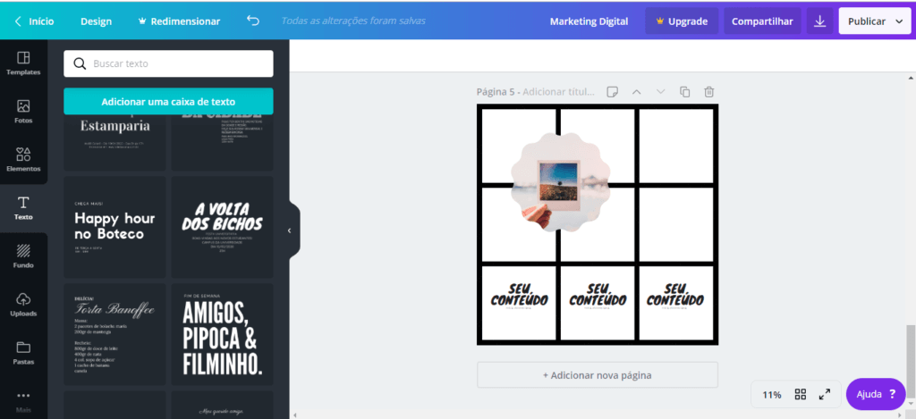 Mosaico para Instagram: como fazer com o Grid Post