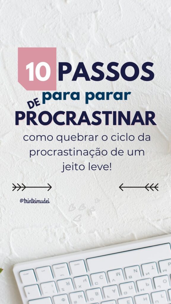 parar de procrastinar