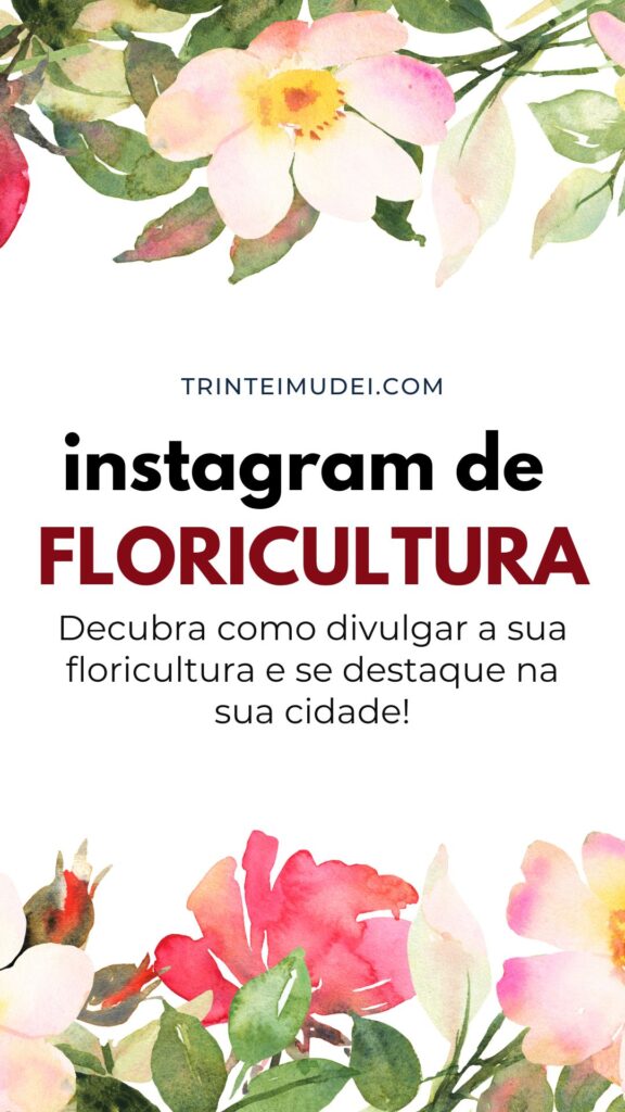 Instagram de floricultura