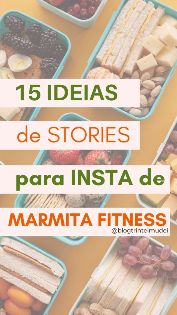 stories para marmita fitness