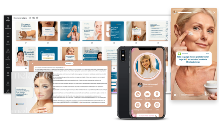 Como Organizar o Instagram de Dermatologista sem Passar Horas no Canva (Ideias Prontas)